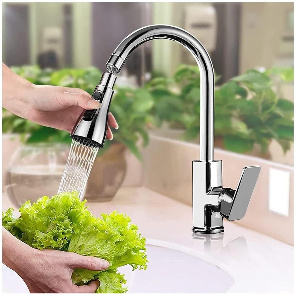 Kitchen Faucet 3-function Pull Down Sink Sprayer (1 Pc) - Color: Mix