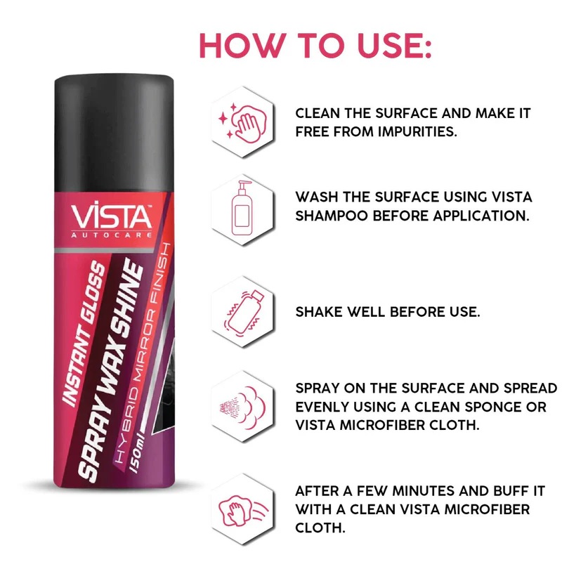 VISTA Spray Wax Shine - Instant Gloss 150ml