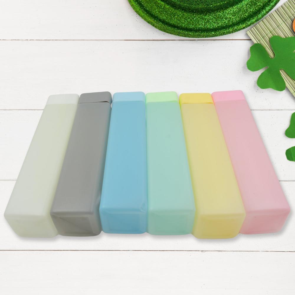 Large Capacity Plastic Water Bottle | Set Of 6 | Square Water Bottle (940Ml Each) - Color: Mix