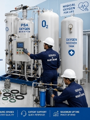 Service ,Spares And Maintenance For PSA OXYGEN PLANT