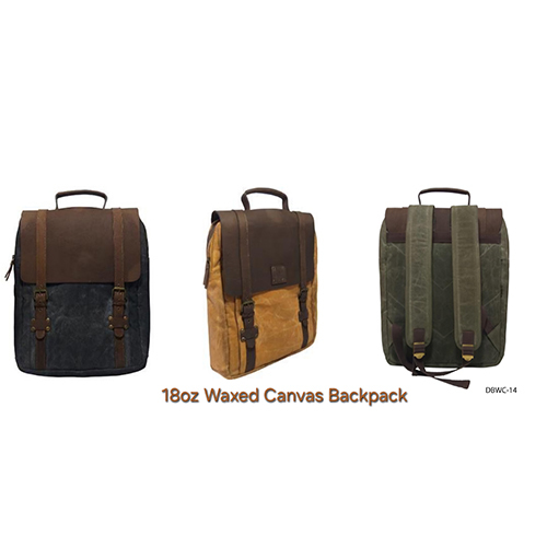 DBWC-14 18oz Waxed Canvas Backpack