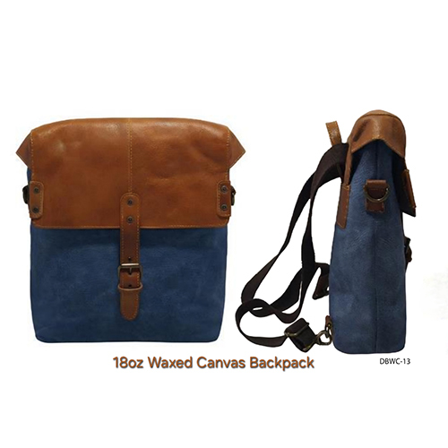 DBWC-13 18oz Waxed Canvas Backpack