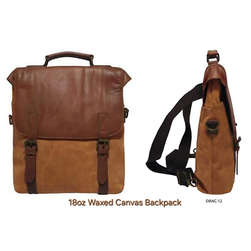 DBWC-12 18oz Waxed Canvas Backpack