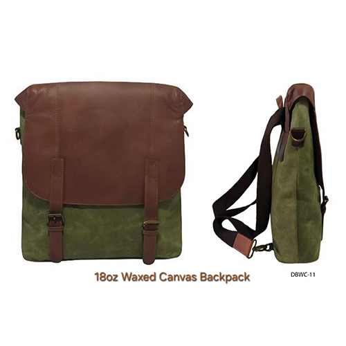 DBWC-11 18oz Waxed Canvas Backpack
