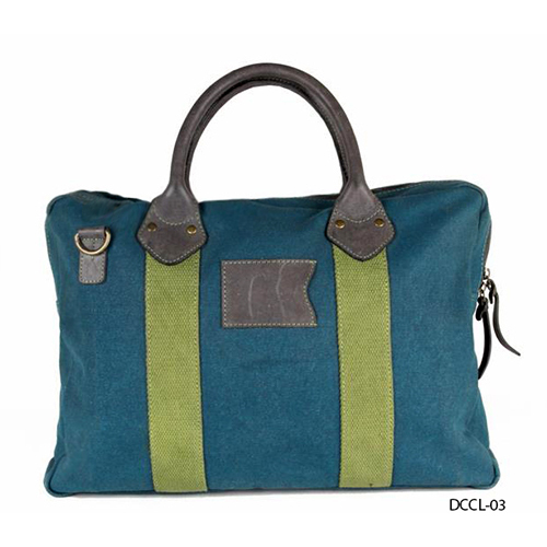 DCCL-03 Canvas Bag with Leather Trims