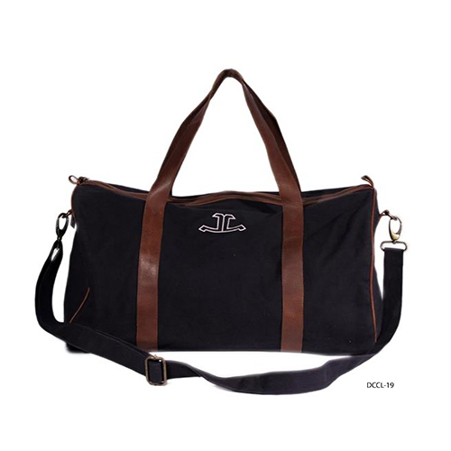  Canvas Bag with Leather Trims