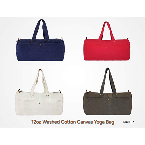 DBCB-32 12oz Washed Cotton Canvas Yoga Bag