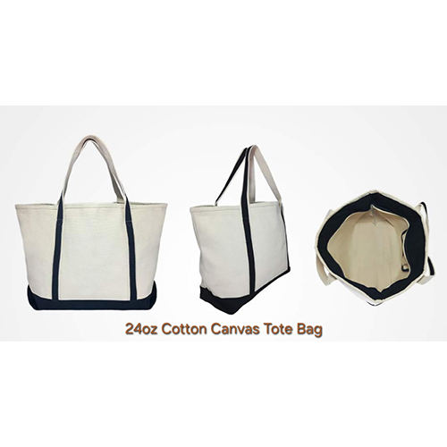 Classic Utility Cotton Canvas Tote Bag