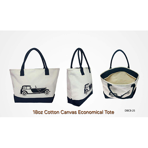 Cotton Canvas Economial Tote Bag