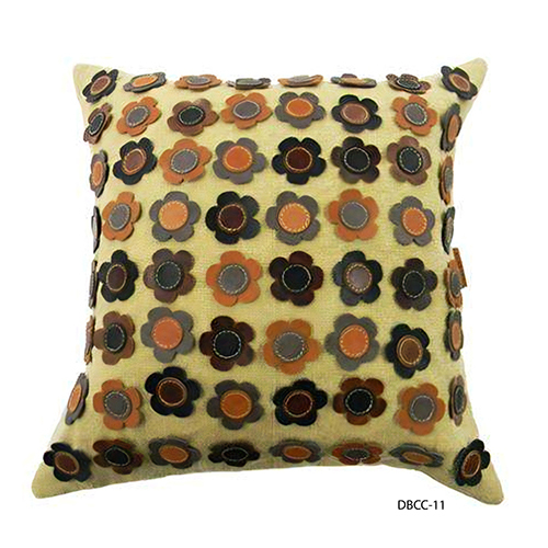 Floral Design Fabric Cushion Covers - Color: Multicolor