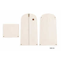 Reusable Protective Garment Covers - Color: Transparent With Black Piping