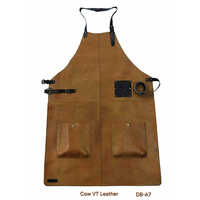 Waterproof Leather Apron - Color: Natural Tan
