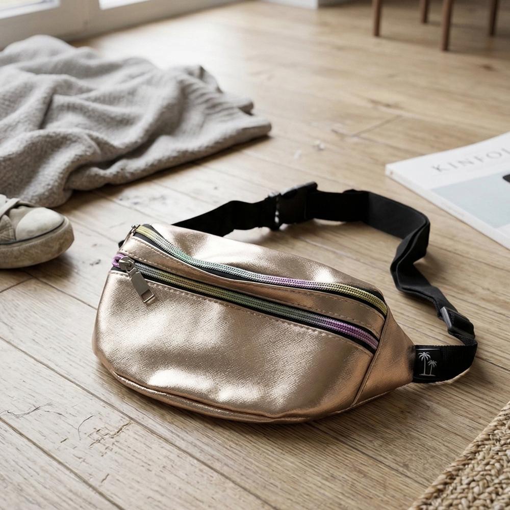 Premium Waist Bag With Adjustable Strap 10X22 Cm 1 Pc - Color: Mix
