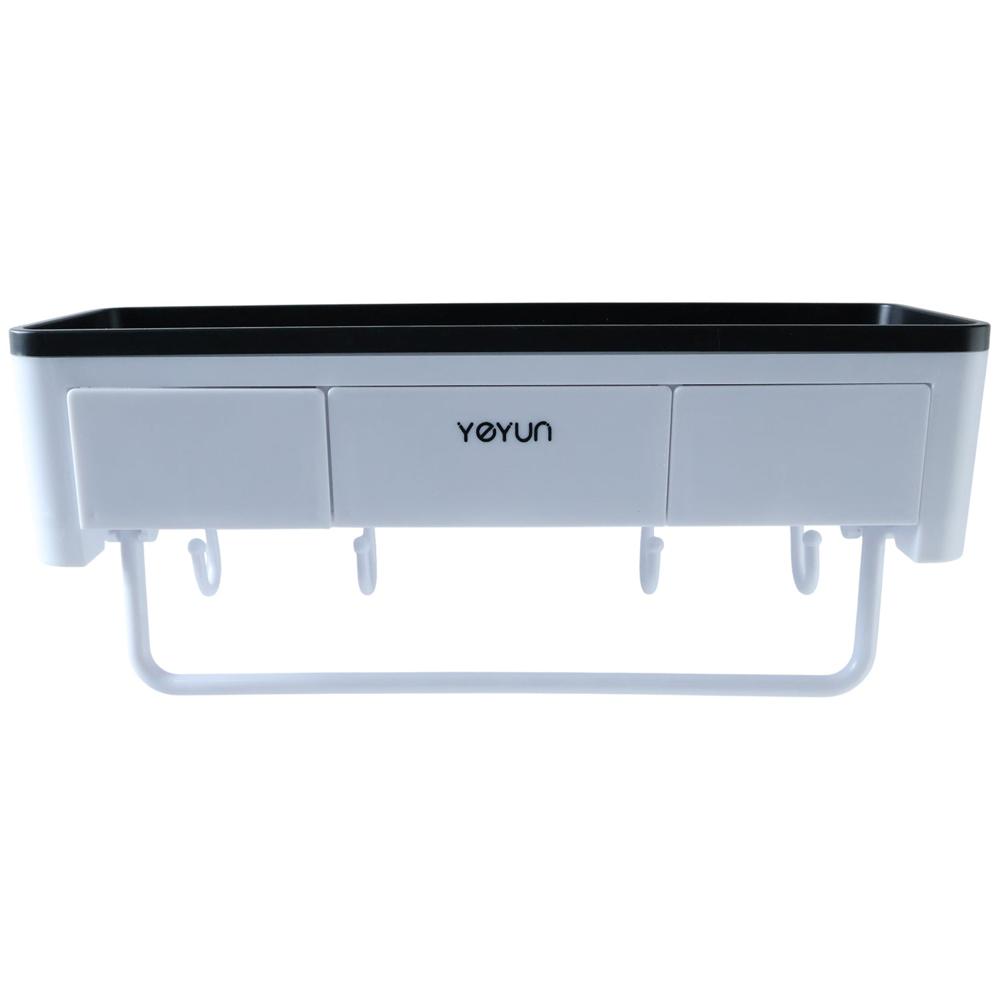 Wall Mounted Multifunctional Bathroom Storage Rack (1 Pc)
