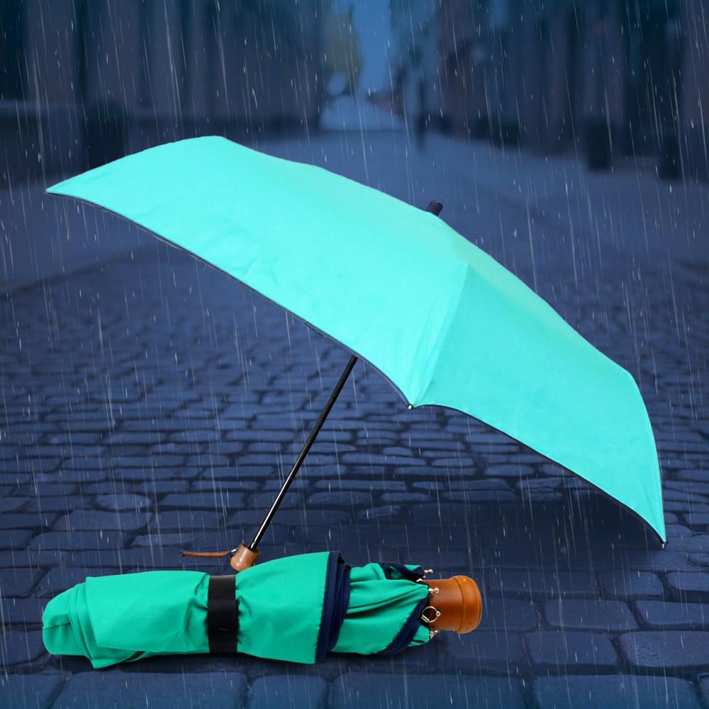 3-fold Sun & Rain Protective Foldable Umbrella (1 Pc) - Color: Mix