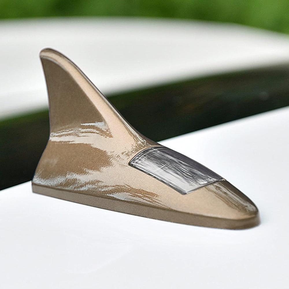 Solar Sh-ark Fin LED Signal Antenna Light for Car Roof Decoration