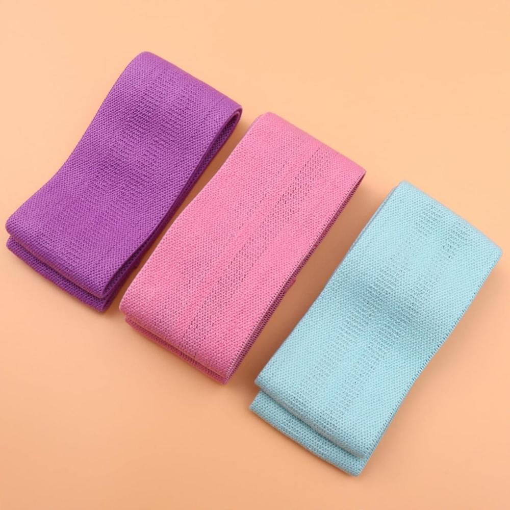 Hip Bands Booty Bands Wide Workout Bands, Resistance Exercise Bands For Legs And Butt, Resistance Loop Bands Anti Slip Circle Fitness Band Elastic Sports Bands Fitness Bands For Women Men Strength Training (3 Pcs Set) - Color: Mix