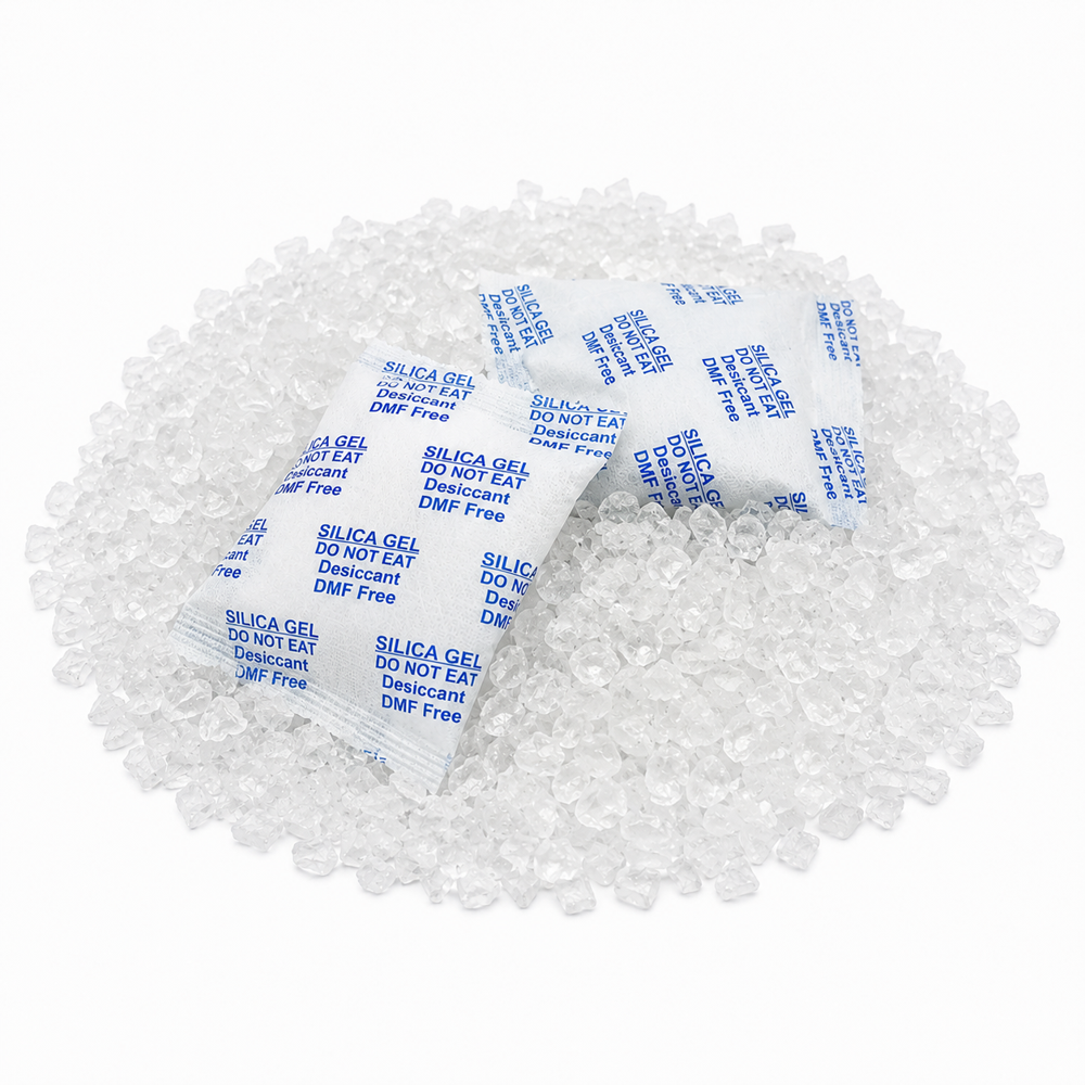 Silicagel White Crystal 20 & 25 Gm Pouch