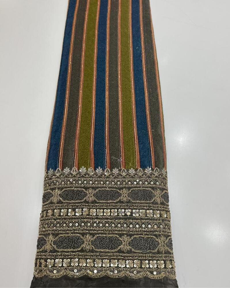 Natural crepe Position Print Fabric