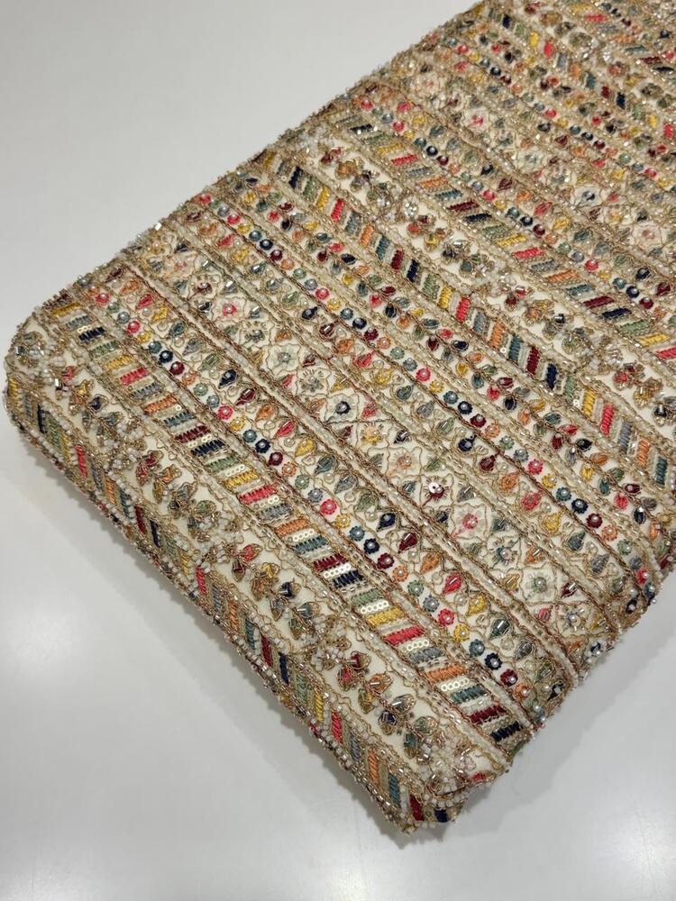 Natural Crepe Position Print
