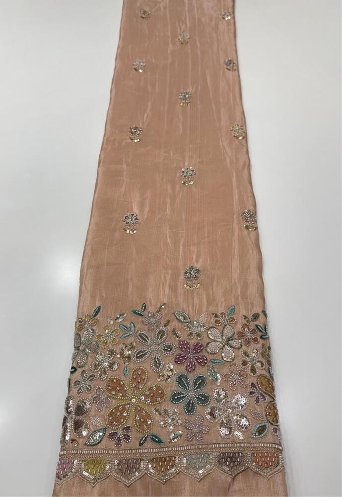 Tissue Jari Fabric Embroidery
