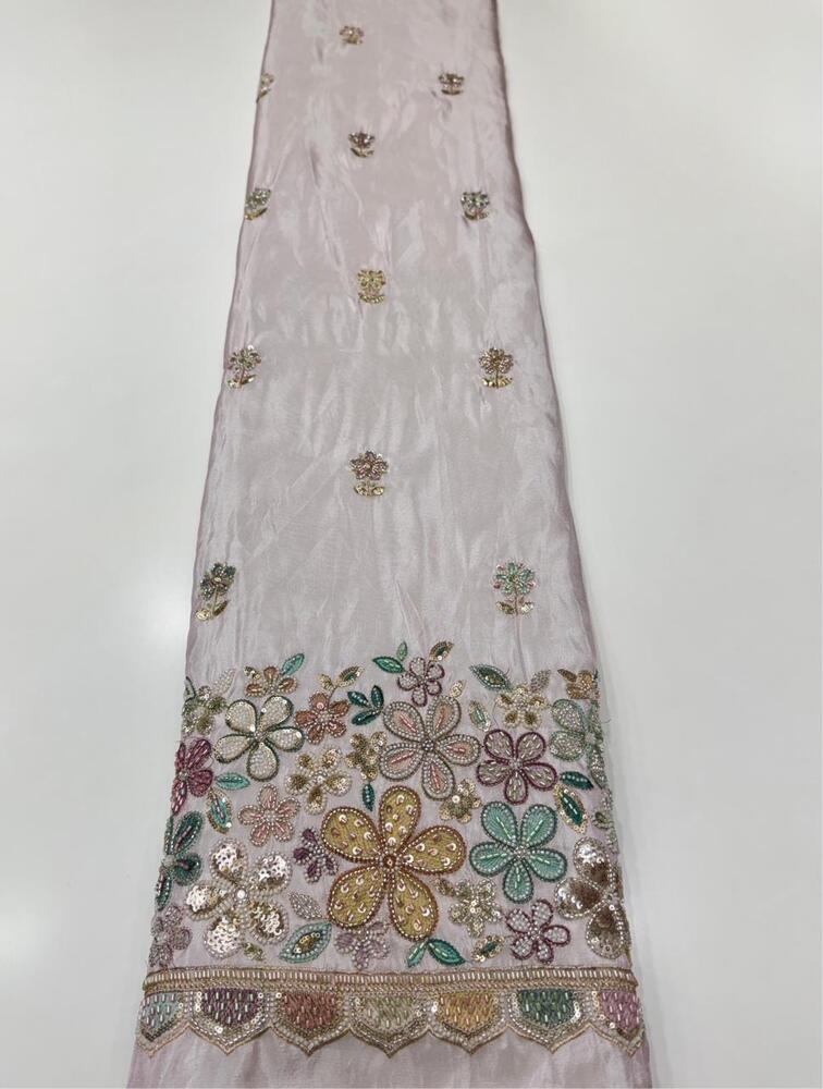 Tissue Jari Fabric Embroidery