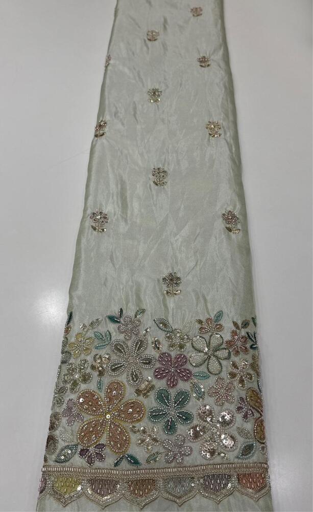 Tissue Jari Fabric Embroidery