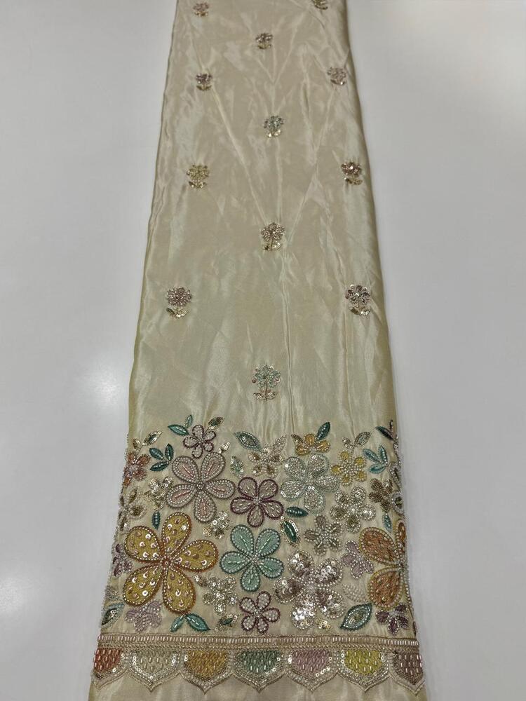 Tissue Jari Fabric Embroidery