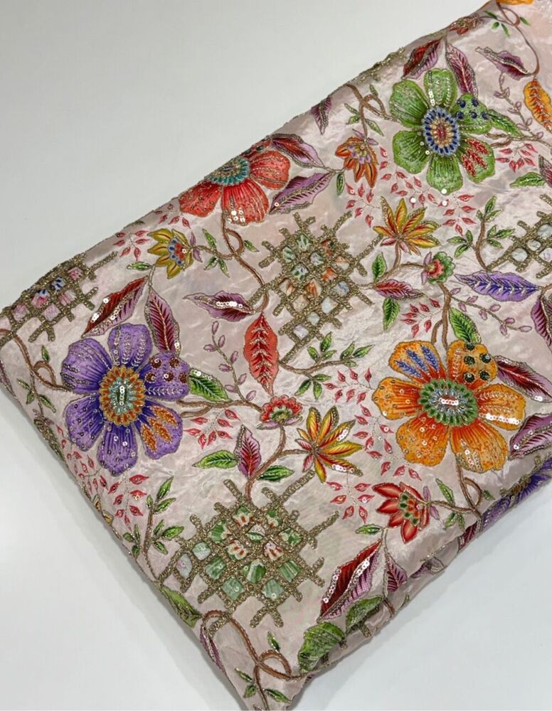 Multicolou Tissue Jari Fabric
