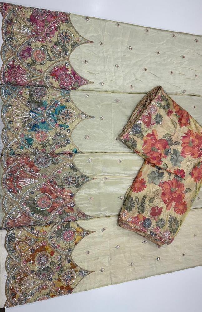 Pure Tissue Jari Fabric