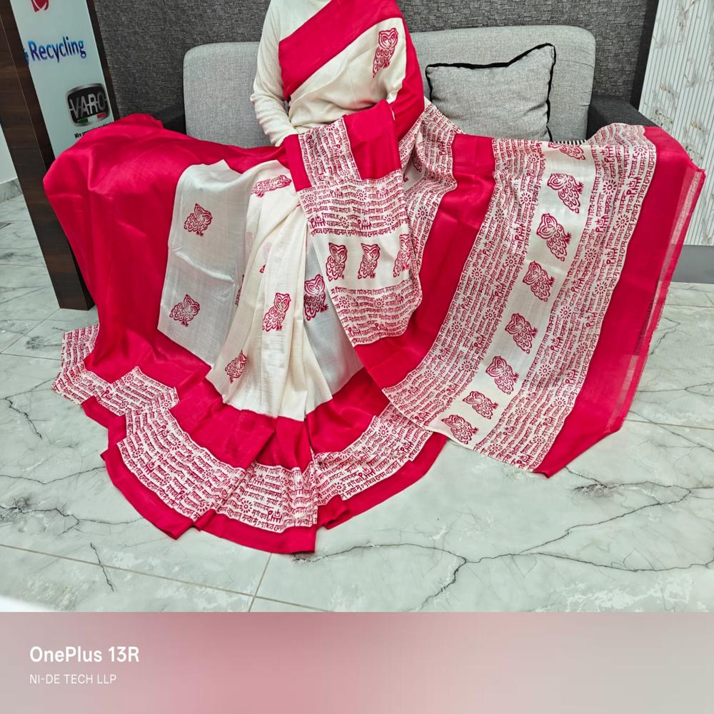 PURE SILK HAND PRINTED SAREES