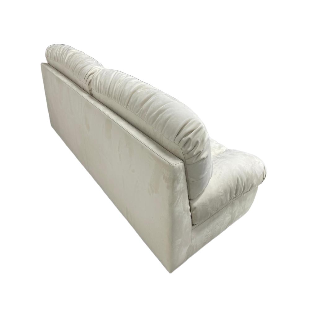 Cloud Sofa, Cream Style Tech Fabric Straight Sofa, Modern Minimalist Lazy Couch for Living Room