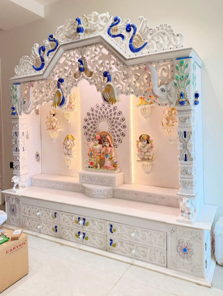 Marble Home Temple Pathar Vedna Marble - Height: 6 Foot (Ft)
