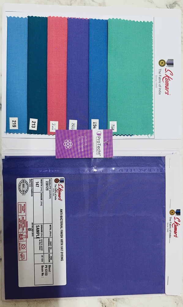 Plain Cotton Blended Hospital Uniform Fabrics
