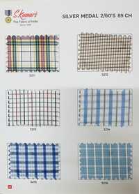 Silver Medal Check Uniform Fabric