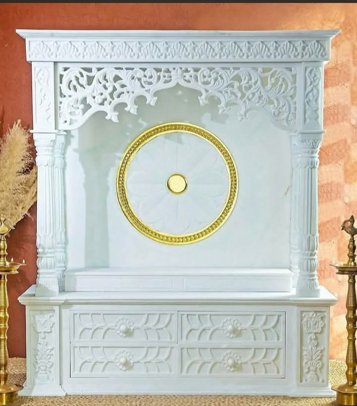 Marble Home Temple Pathar - Height: 5 Foot (Ft)
