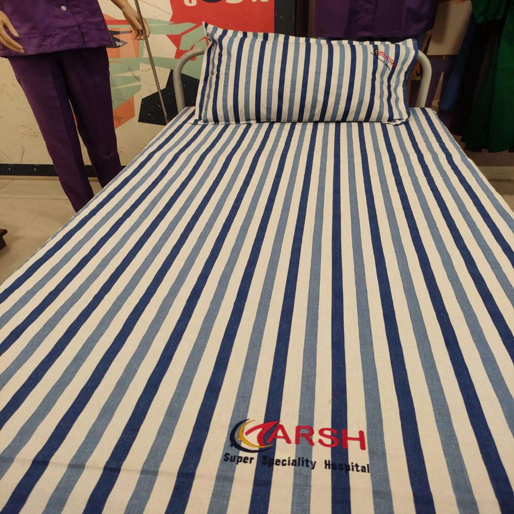 20s Printed Stripes Bedsheet