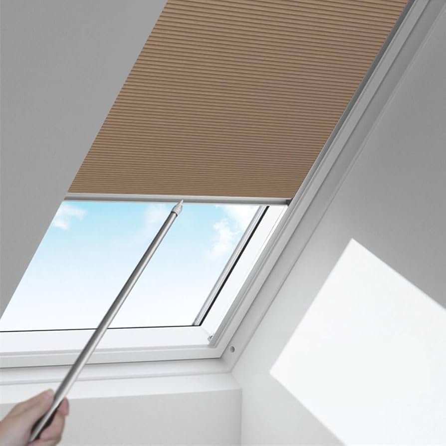 Skylight Blinds - Aluminum Material, Rectangular Shape | Customized Sizes, Plain Pattern, Easy To Clean