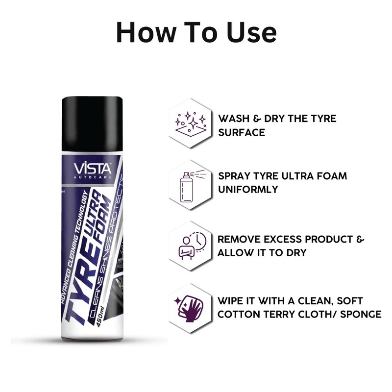 Vista Tyre Ultra Foam 450ml