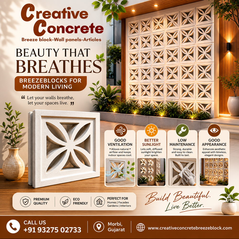 Flower Breeze Block
