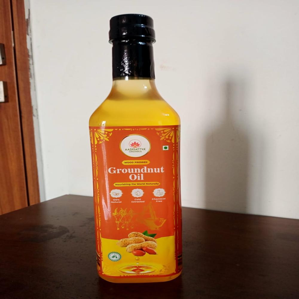 Wood Pressed Groundnut Oil