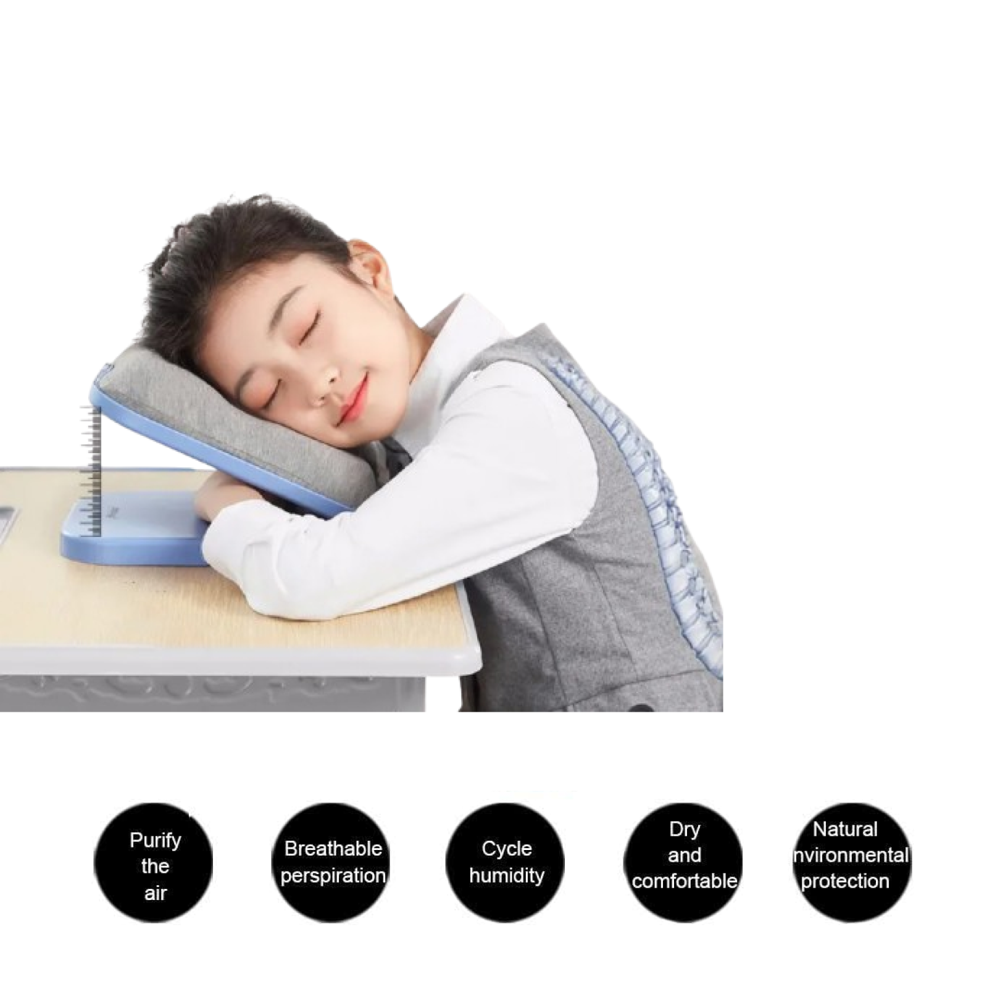 Foldable Soft Nap Doughnut Pillow  Slow-Rebound, Portable Head Cushion Kids & Office
