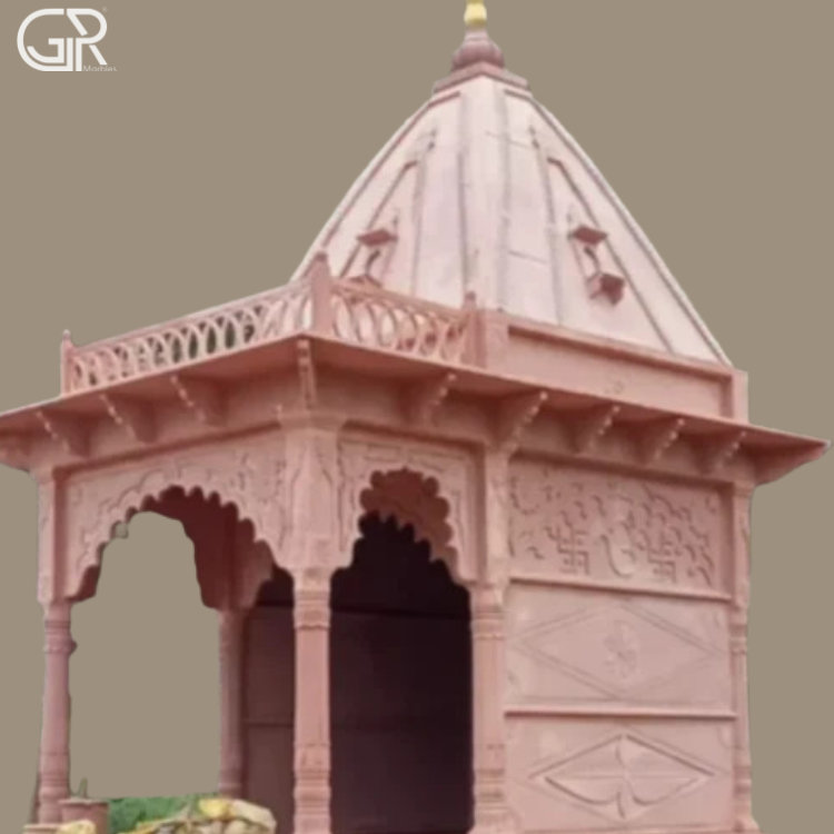 Solid Carved Sandstone Temple
