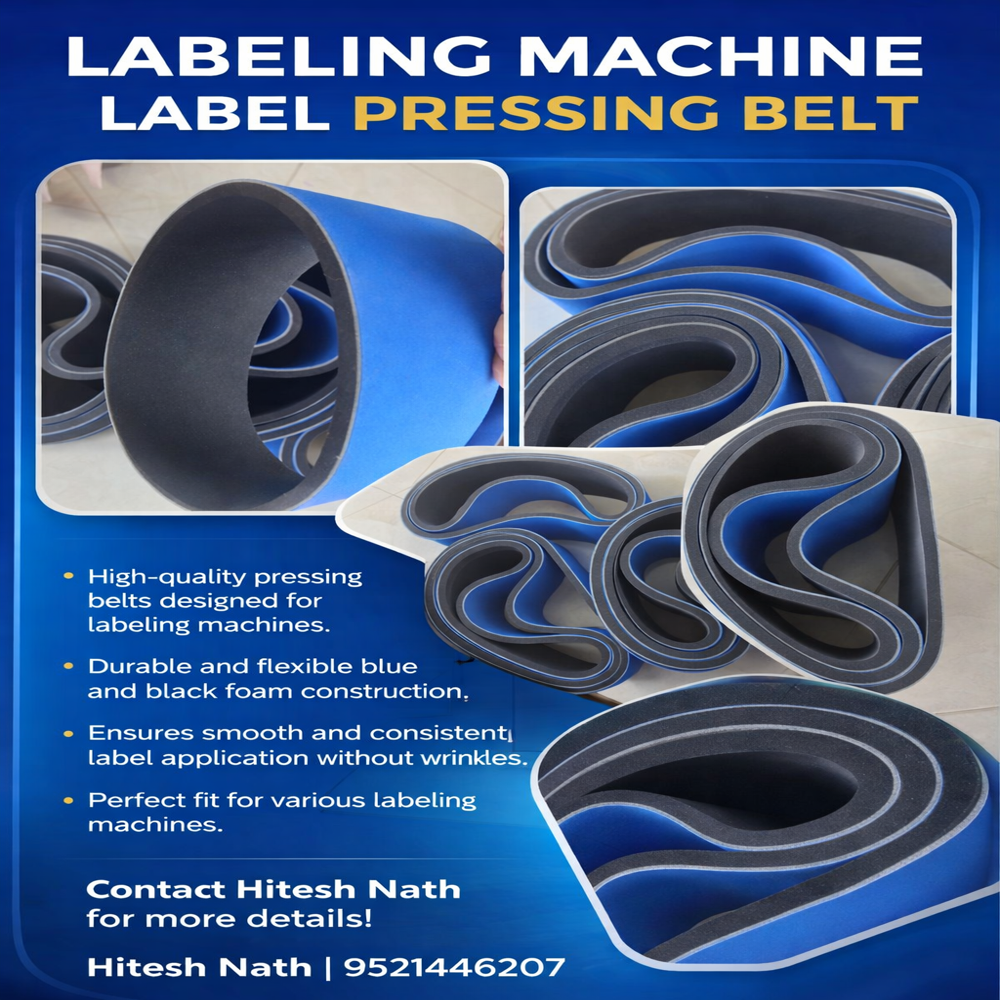 Labeling Machine Sponge Belts Length: Customize Millimeter (Mm)