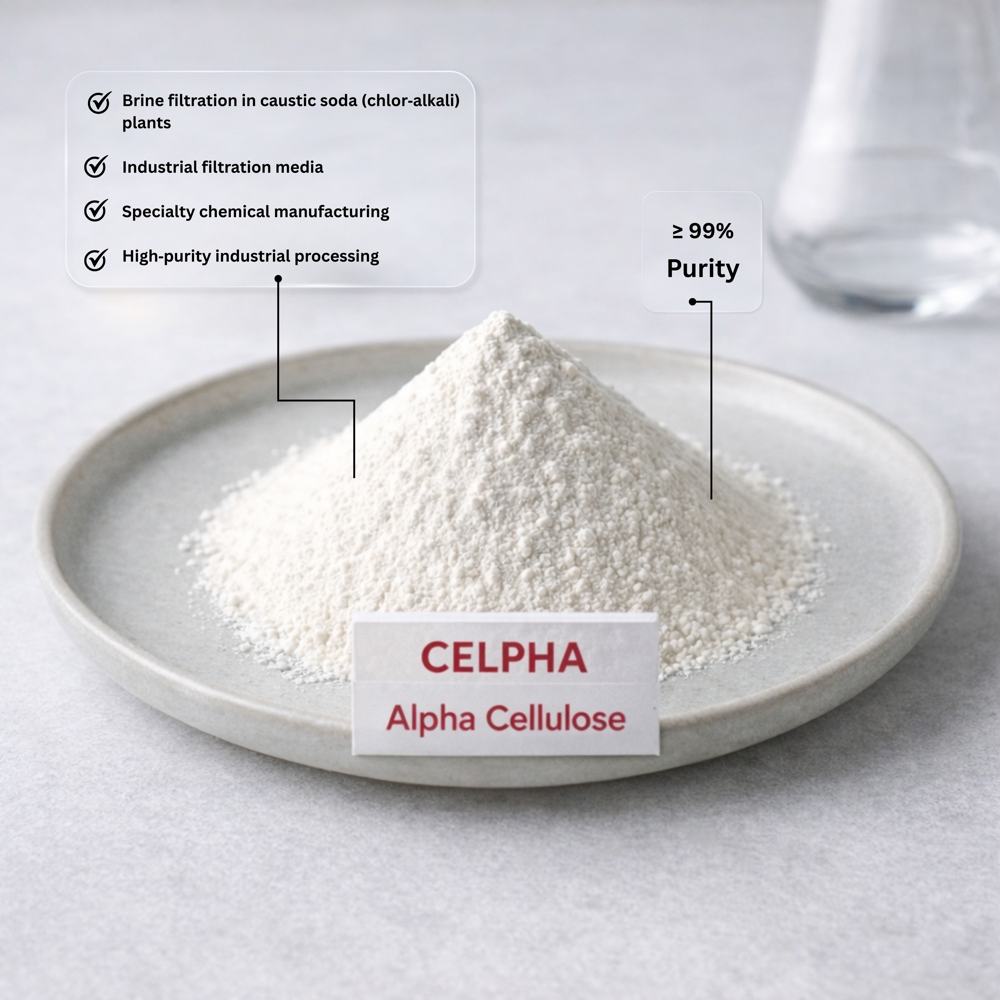 Alpha Cellulose Powder - Color: White