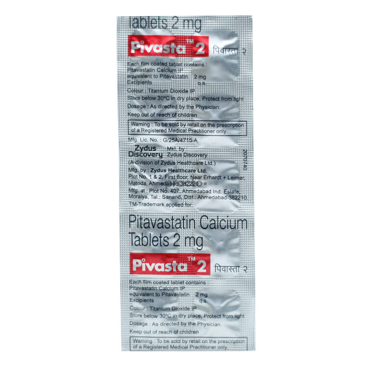 Pitavastatin Calcium Tablets 2 Mg