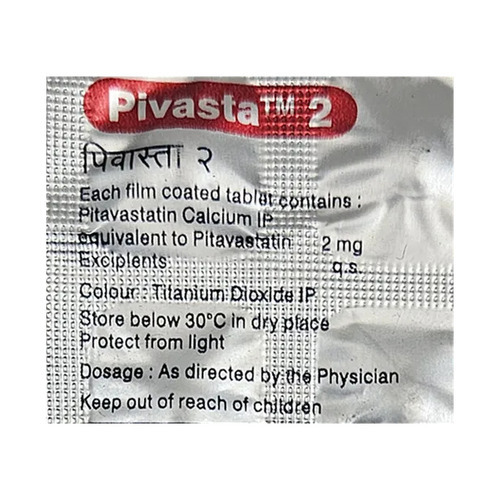 Pitavastatin Calcium Tablets 2 Mg