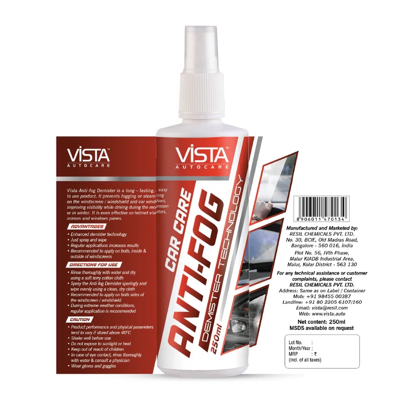Vista Anti Fog 250ml
