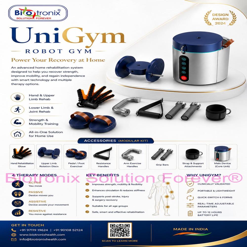 UniGym Robot Gym for Upper and Lower Limb Physiotherapy
