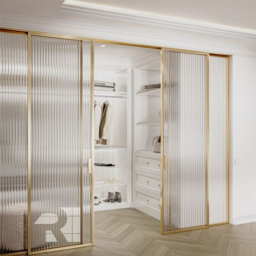 16 X 45 Sliding Black Door Partition